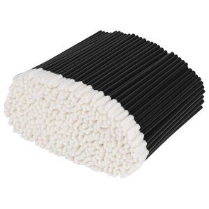 500PCS Disposable Lip Wands Applicator Kit - Black